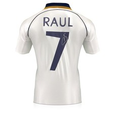 Raul Signed Real Madrid 1999-2000 Home Football Shirt