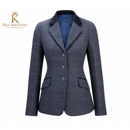 Women tweed blazer wool - blazer, |