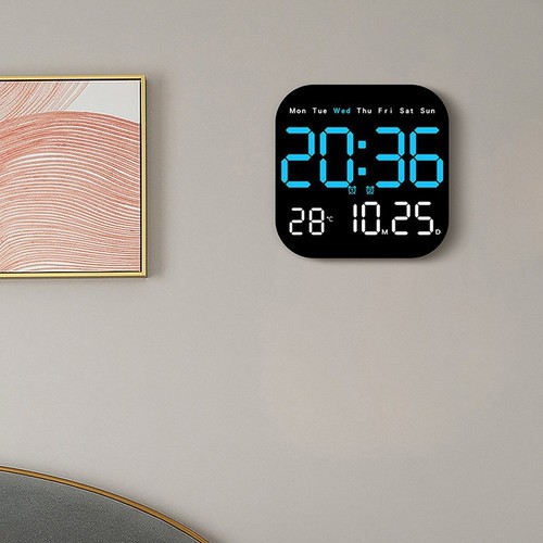 Modern led wall clock with - led,