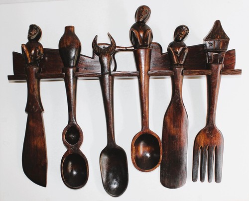 Vintage african hand carved - hand,