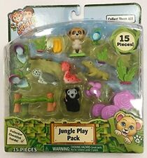 JUNGLE IN MY POCKET 15 PIECE PLAY PACK. Damaged Packaging.