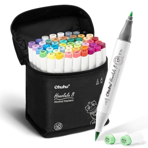 Ohuhu alcohol markers - markers, brush