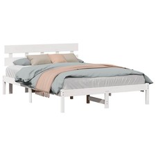 Bed Frame with Headboard Brown