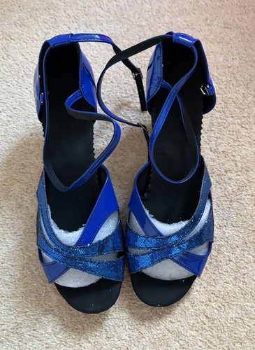 Women blue glitter strappy - women’s,