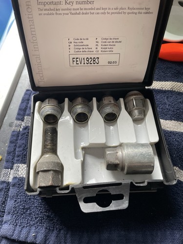 Vauxhall wheel locking nuts - vauxhall,
