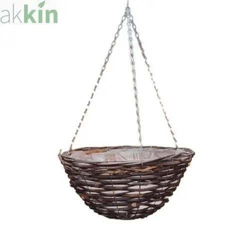 Black rattan wicker hanging - wicker,