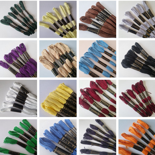 Skeins embroidery thread - 6,