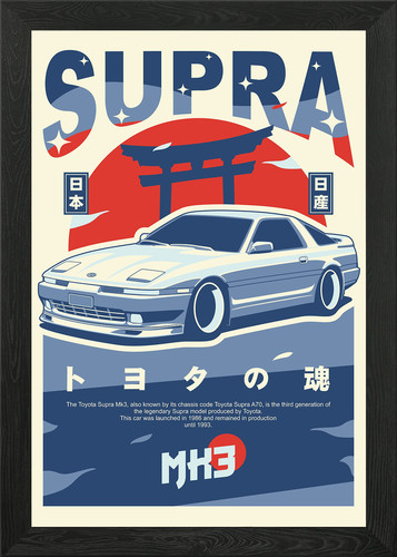 Toyota supra mk3 framed - mk3,