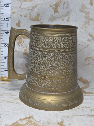 Vintage solid brass beer - solid,