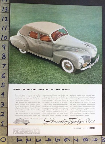 1939 lincoln zephyr 12 - 1939, v-12
