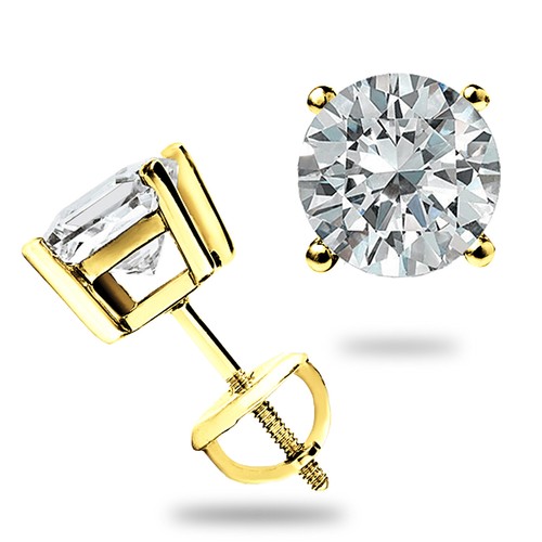Carat moissanite studs solid - carat,