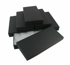 Plain Black Postal Saver Cardboard Box to Display Necklaces & Acrylic Nails etc