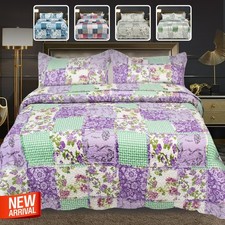 3 Pcs Patchwork Bedspread