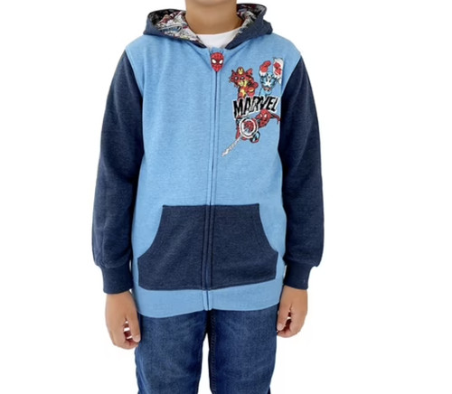 Jacket french terry blue - jacket,