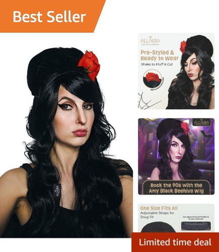 Classic curly beehive wig with - curly,