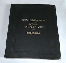 Railway Clearing House Official Railway Map Of Yorkshire 1936 Large  05