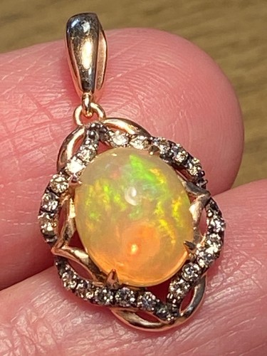 Vian 14k rose - rose, opal