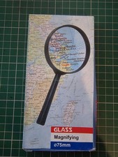 Magnifying Glass 75mm – Reading Aid, Crafts, Collecting, Hobbies
