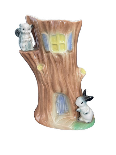 Hornsea fauna pottery vase - vase,