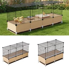 Large Chicken Run Walk In Coop Poultry Cage   Pigeon Guinea Pig Shelter Patio UK