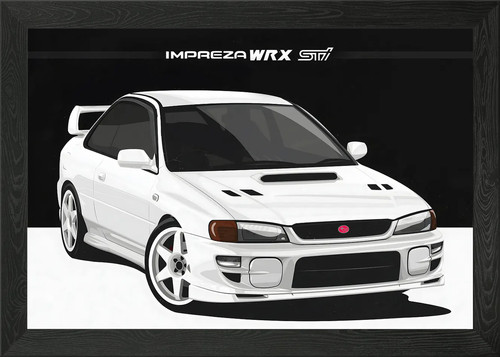 Subaru impreza wrx sti - impreza, framed