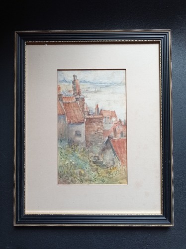 Antique watercolour painting - antique,