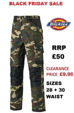 Dickies Mens Trousers ONLY £9.99 Work Pants RRP £50 CLEARANCE 28-46 Waist