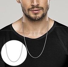 Stainless Steel Chain Necklace 4MM Thick Twisted Rope 28” inch Long Jewellery UK