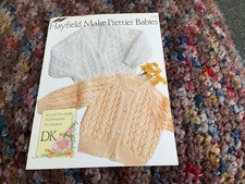Hayfield 2105 Baby Cardigan Knitting Patterns 16-22 Inch.  DK.