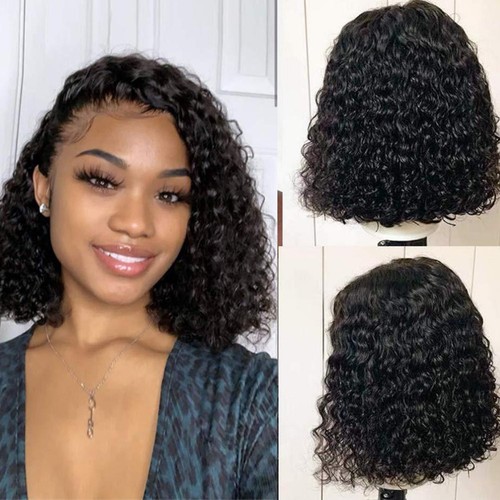 Short bob curly hair lace - short,