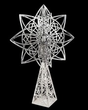 Frank Lloyd Wright Luxfer Silver Plated Christmas Tree Topper Gift