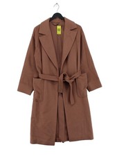 Jigsaw Women's Coat XS Tan Wool with Cashmere, Viscose, Polyester Overcoat