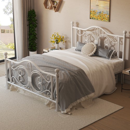 Queen twin full metal platform - metal,