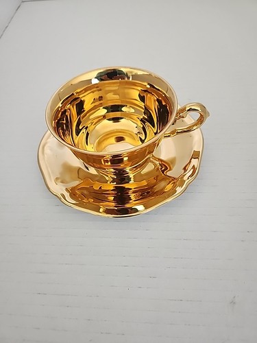 Vintage gold gilt porcelain - vintage,