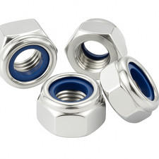 NYLOC NUTS M2.5 M3 M4 M5 M6 M8 - M20 TYPE T MARINE STAINLESS STEEL NYLOCK HEX
