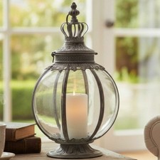 Antique Silver Globe Pumpkin