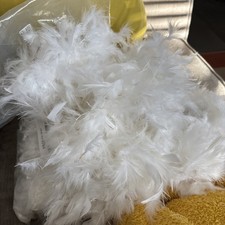 White Feather Garlands/ Boas for Decorating / Tree Etc X2 Christmas  Wedding