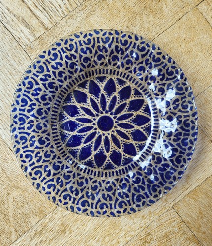 Signed cobalt blue - signed,