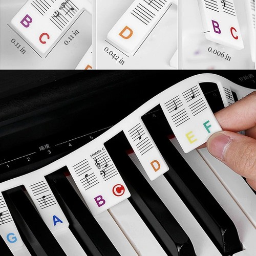 Piano keyboard stickers key - piano,