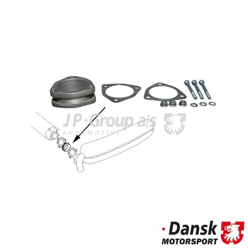 Muffler adapter to 3 - adapter,, 3.2