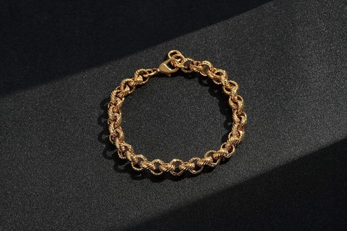 Men 9ct gold chunky - chunky, belcher