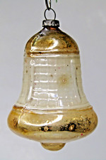 Vintage Glass Faceted Gold