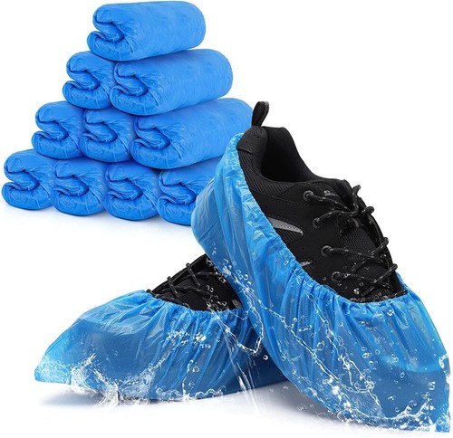 Disposable blue plastic over - plastic,