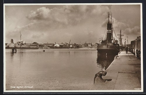 Postcard poole the - poole,, quay