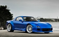 Painting Style Wallpaper Poster Peelable Mazda RX-7 3rd FD3S Infini MRX7-008W2