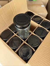 Brand New Set Of 12 Glass Jar