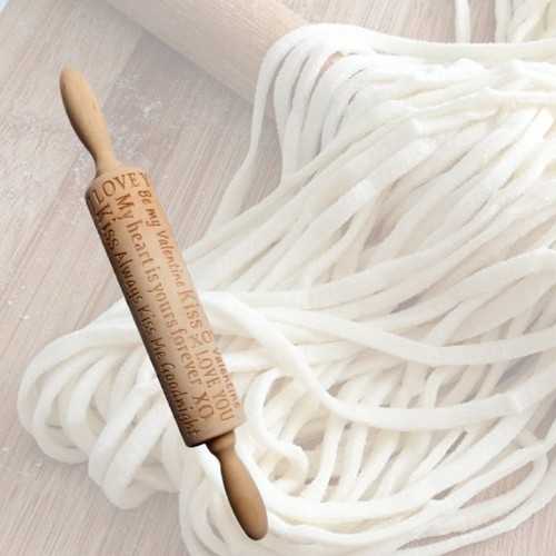 Engraved rolling pin - engraved,