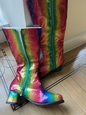 colorful disco boots