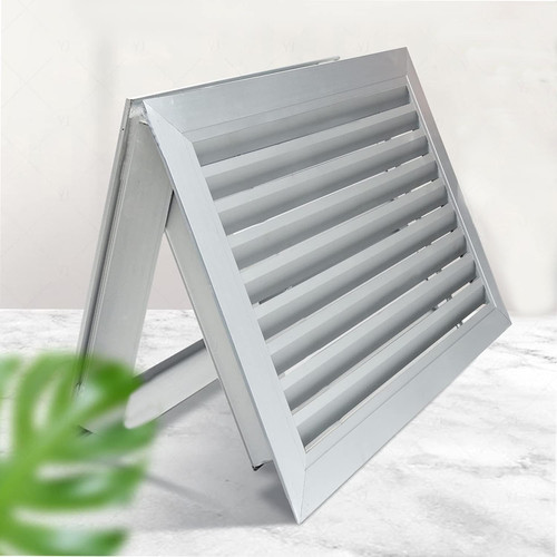 Aluminum louvered door vent - aluminum,
