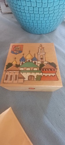 Russian trinket box folk - box,